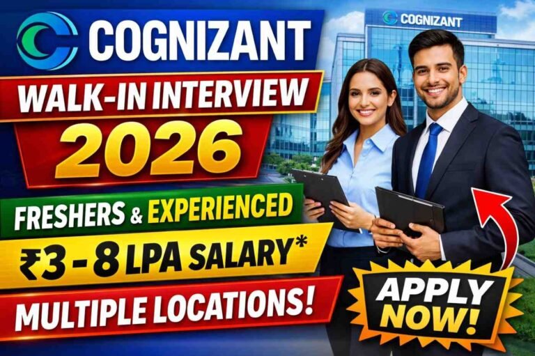 Cognizant Walk-In Interview 2026